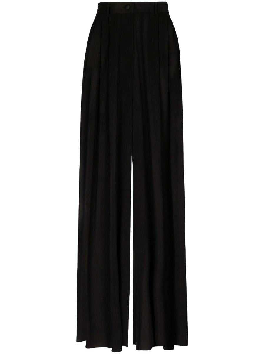 DOLCE & GABBANA, DOLCE & GABBANA Silk trousers