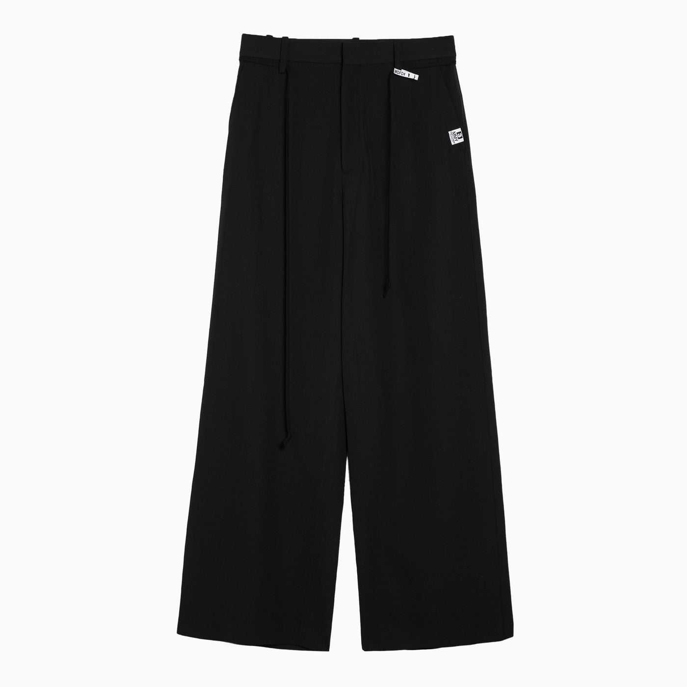 Maison Mihara Yasuhiro, Maison Mihara Yasuhiro black wool blend wide trousers