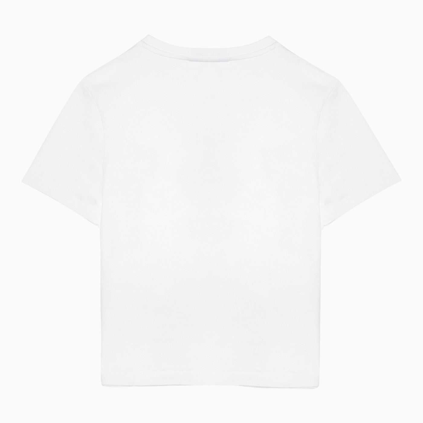 Maison Kitsune, Maison kitsuné white cotton T-shirt with logo print