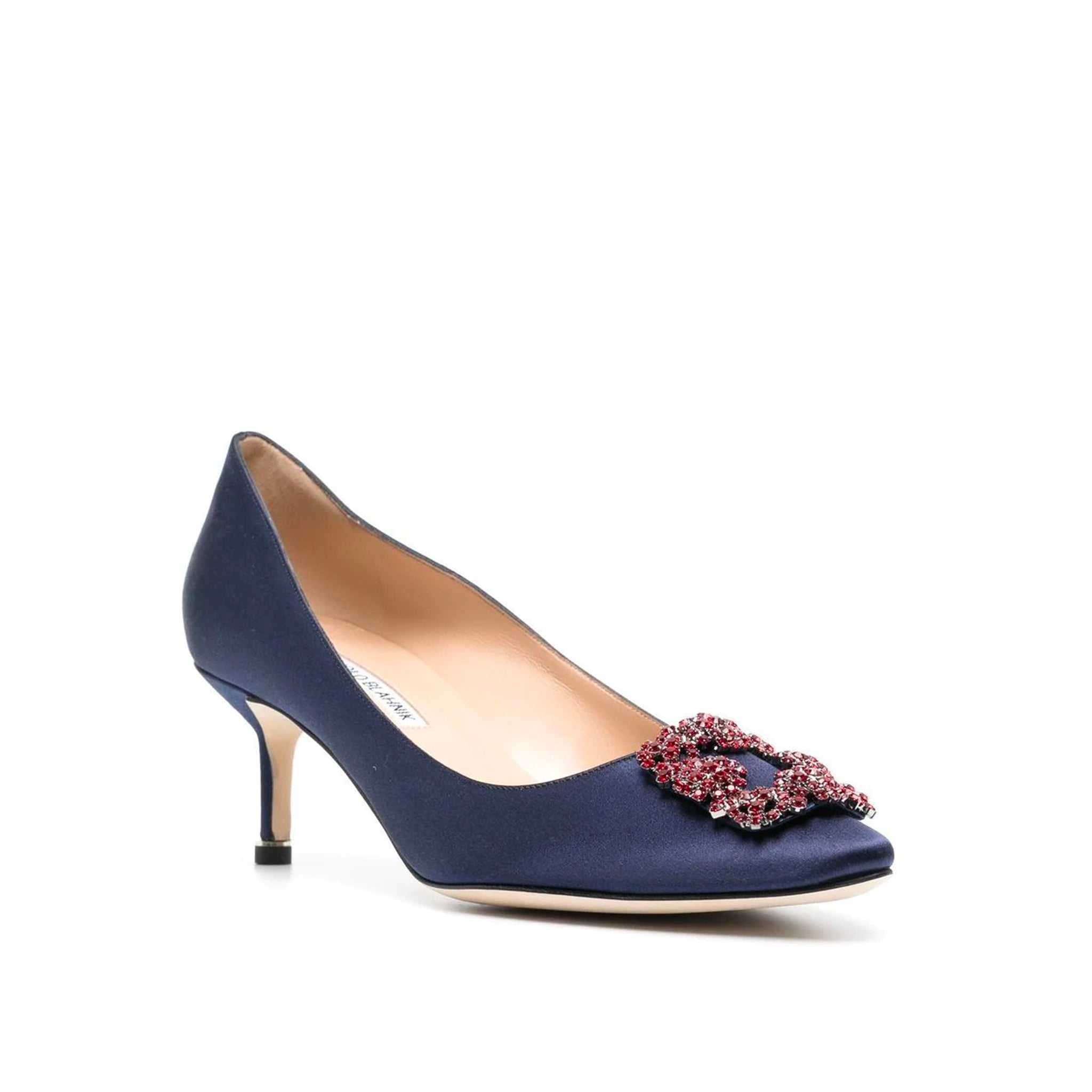 Manolo Blahnik, Manolo Blahnik Hangisi 50 Silk Satin Pumps