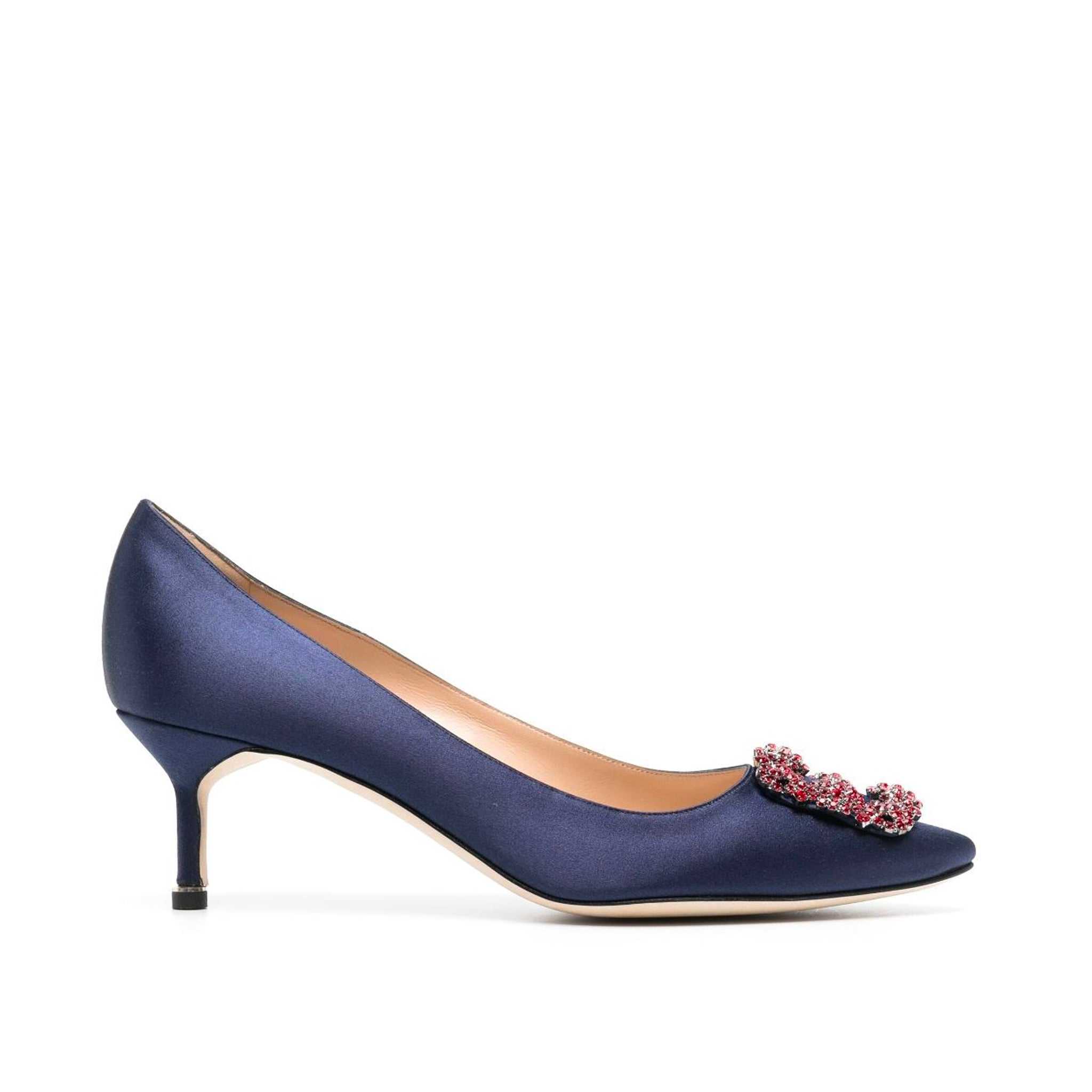 Manolo Blahnik, Manolo Blahnik Hangisi 50 Silk Satin Pumps